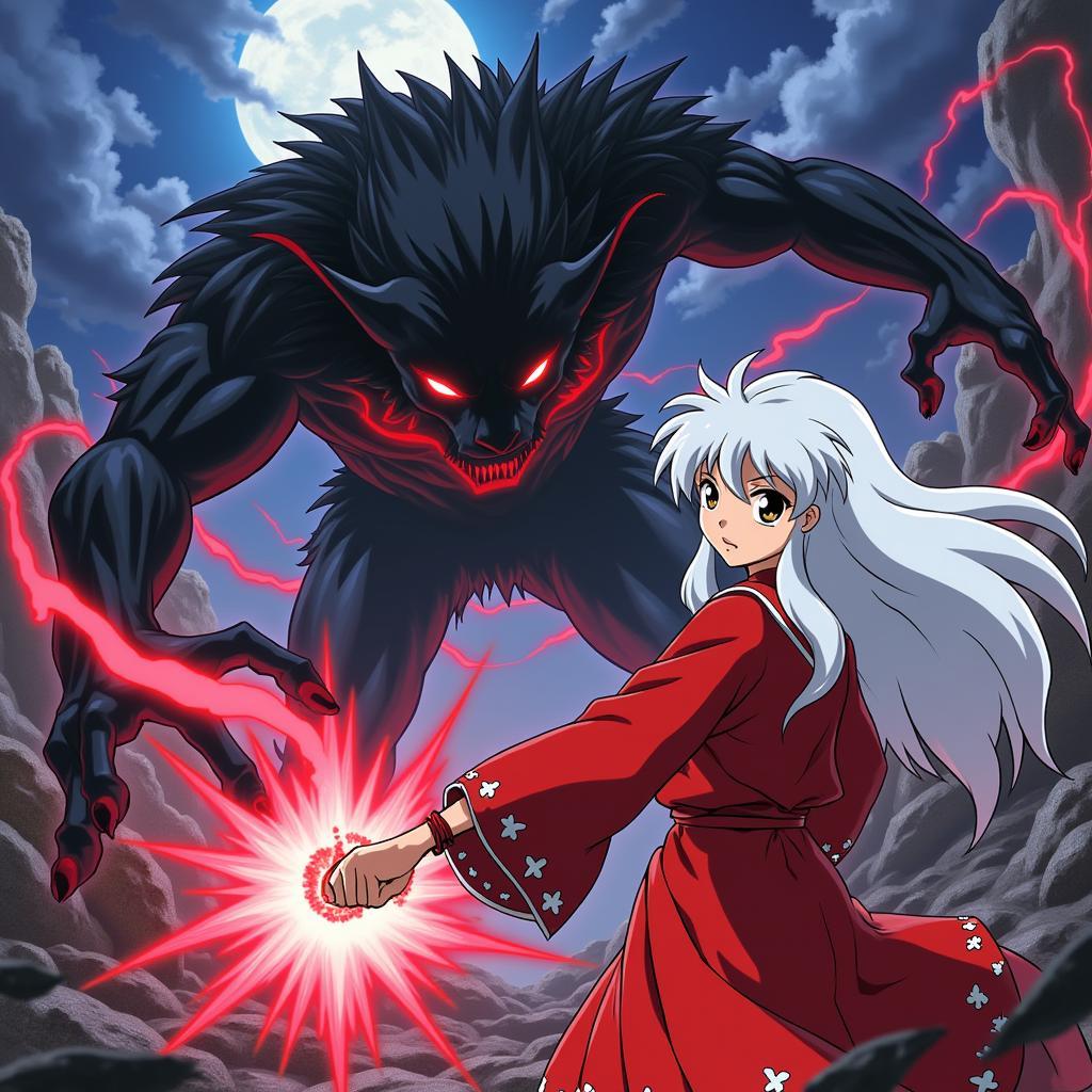 Inuyasha chiến đấu với Naraku