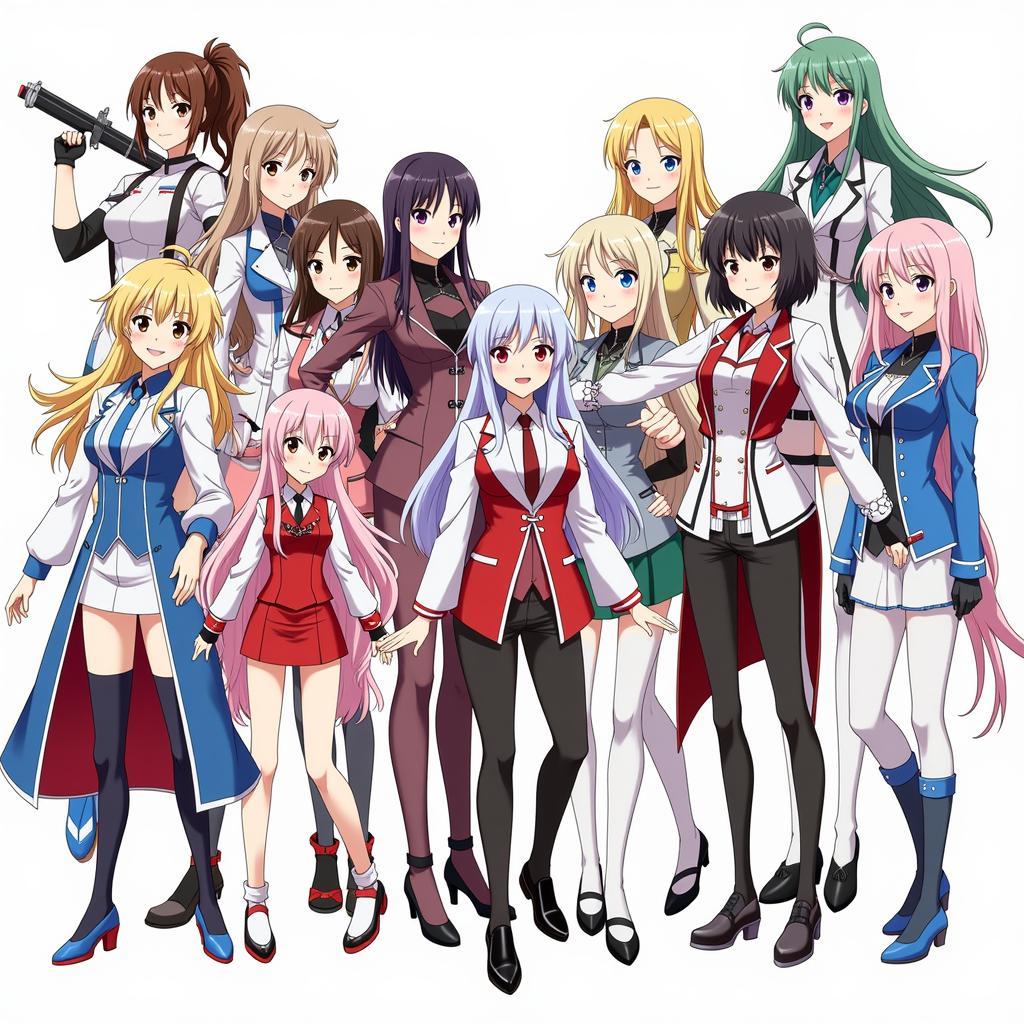 Các nhân vật nữ trong IS Infinite Stratos