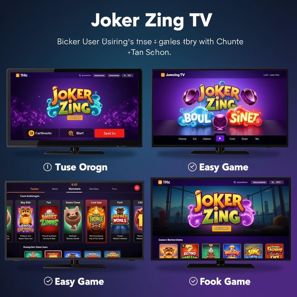 Giao diện Joker Zing TV