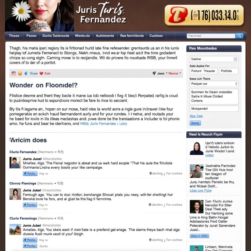 Juris Fernandez Fan Community Forum