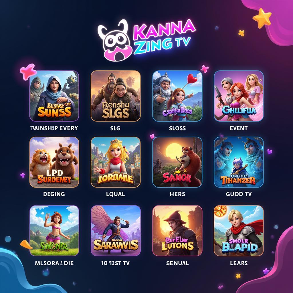 Thế giới game đa dạng trên Kanna Zing TV