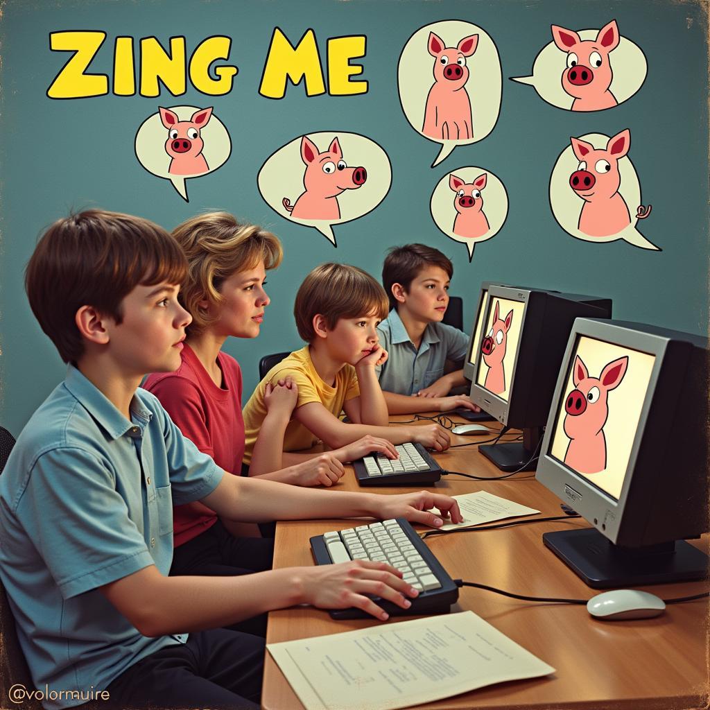 Ký ức hình động heo Zing Me thế hệ 8x, 9x