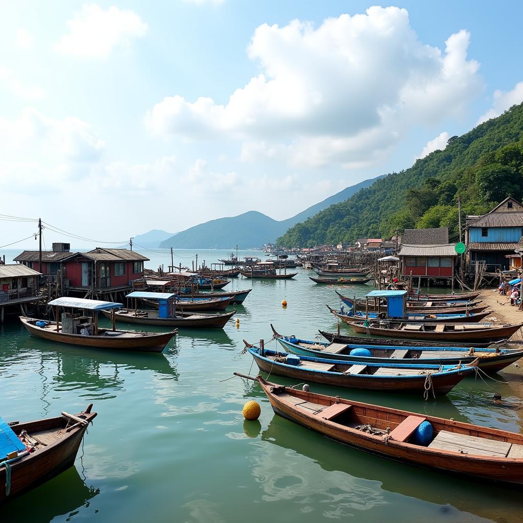 Làng chài Nam Ô Đà Nẵng yên bình bên bờ biển