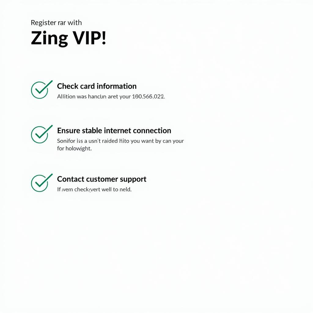 Lưu ý khi đăng kí Zing VIP