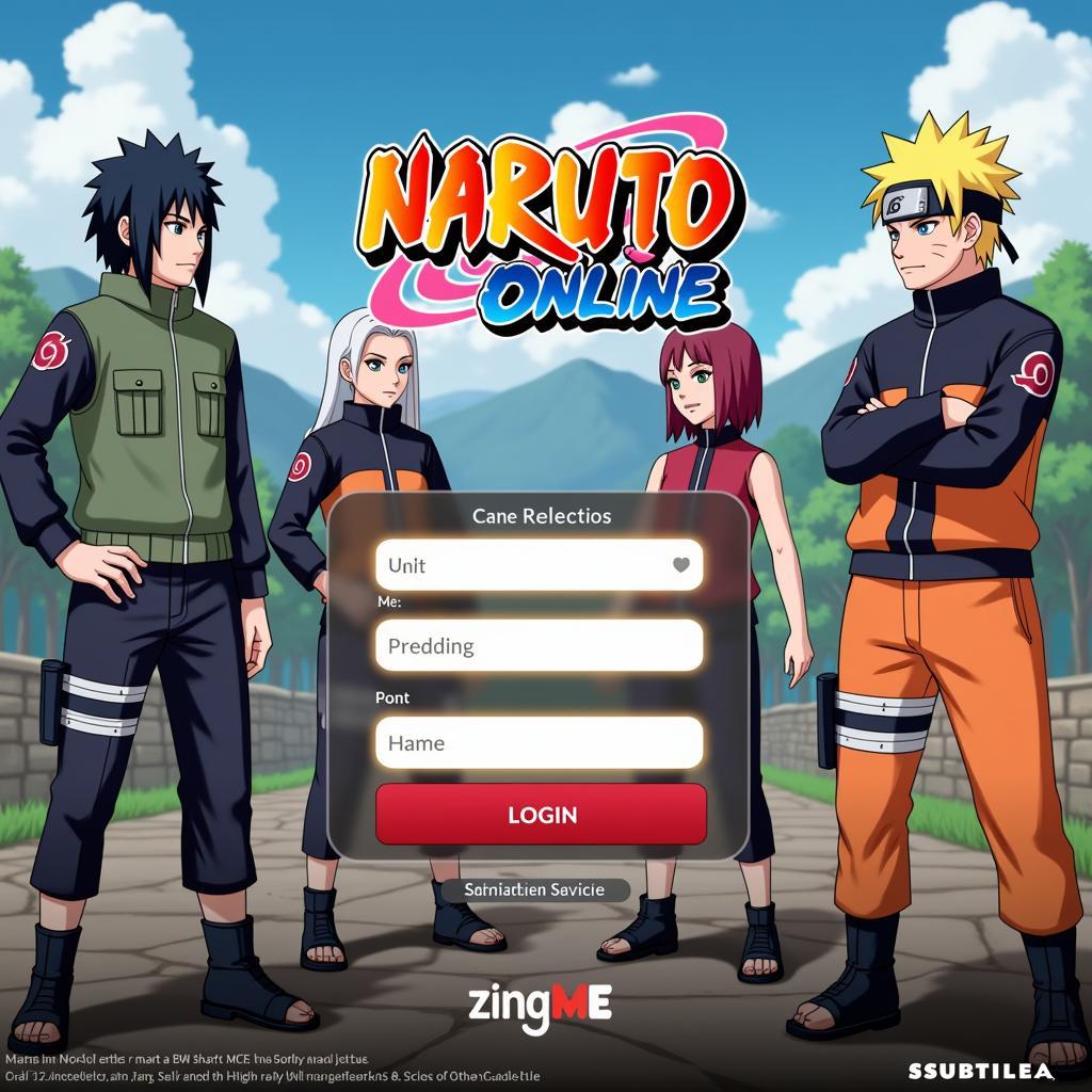 Đăng nhập Naruto Online trên Zing Me