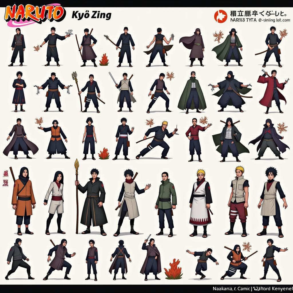 Naruto Truyền Kỳ Zing Nhân Vật