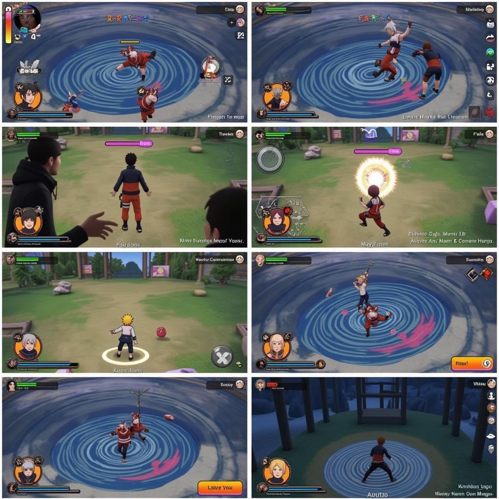 Hình ảnh giao diện chơi game Naruto Zing Me