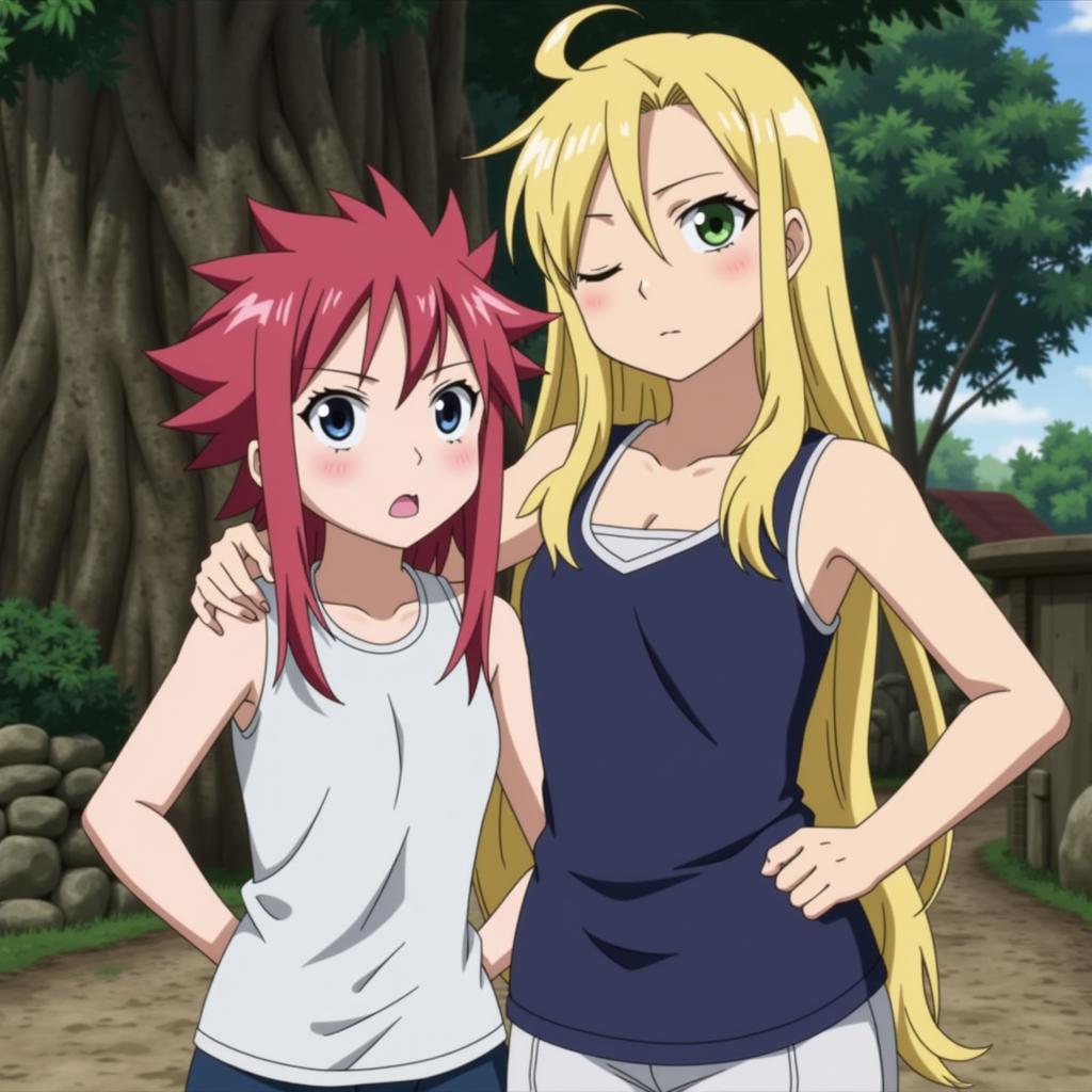 Natsu và Lucy trong Fairy Tail tập 28