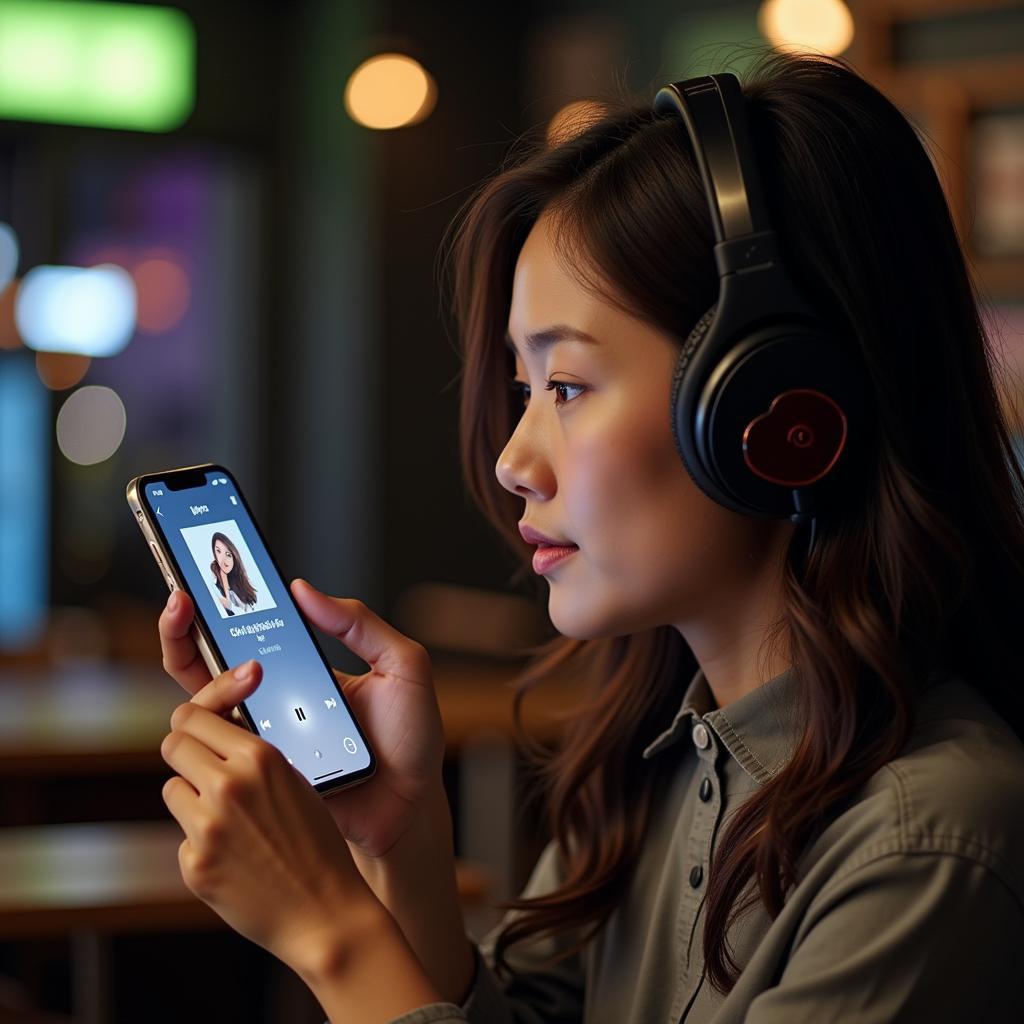 Hình ảnh người dùng đang nghe nhạc "Chờ Mẹ Ngày Tan Nắng" trên Zing MP3