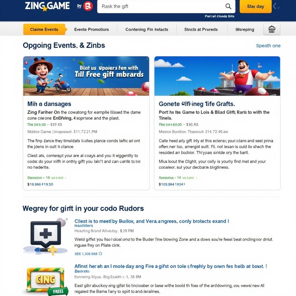 Nhận Quà Miễn Phí Từ Zing Game