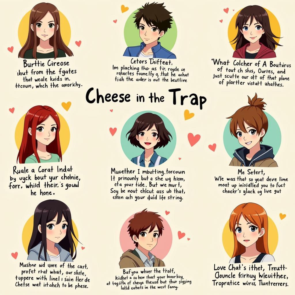 Các nhân vật trong Cheese in the Trap