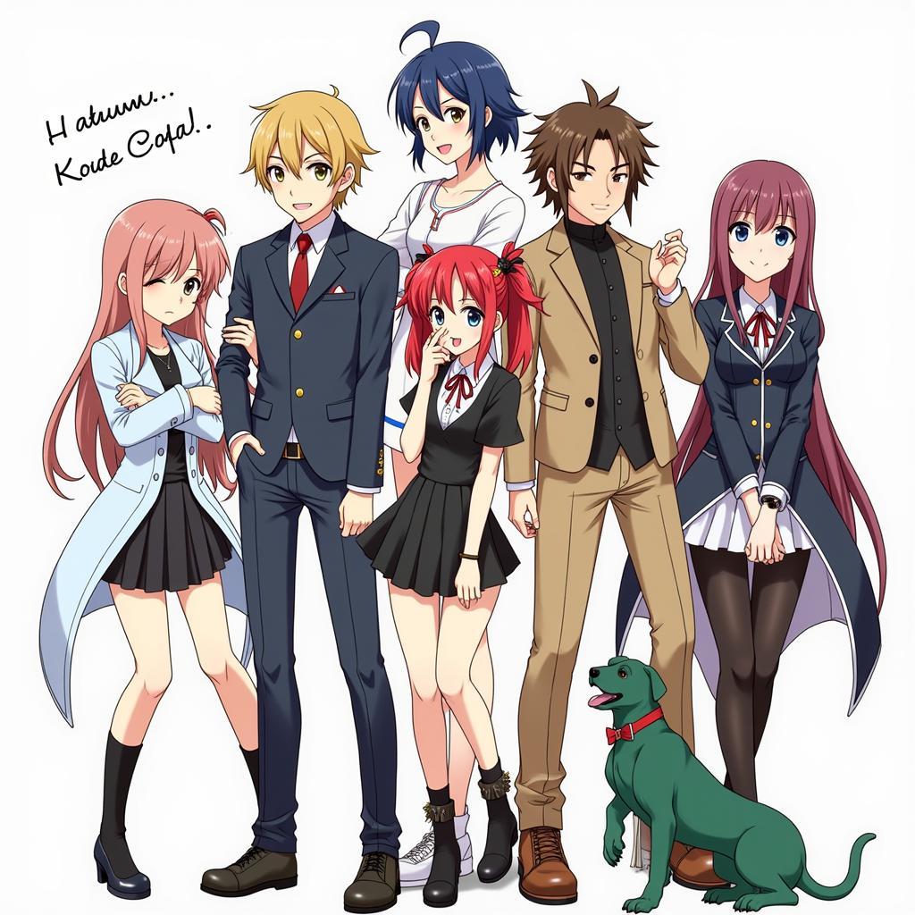 Các nhân vật chính trong anime Qualidea Code