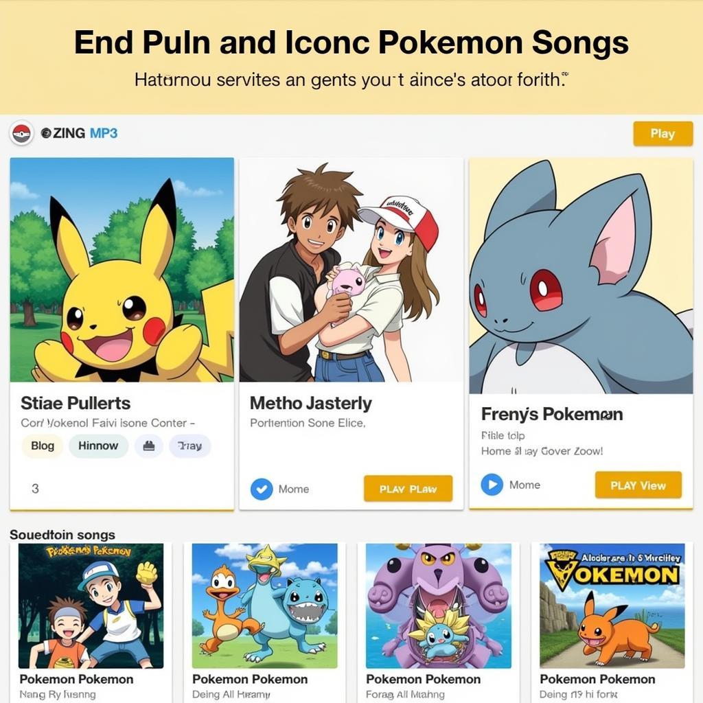 Những Ca Khúc Pokémon Bất Hủ Trên Zing MP3