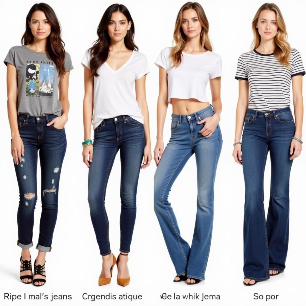 Mix đồ với quần jeans và áo thun