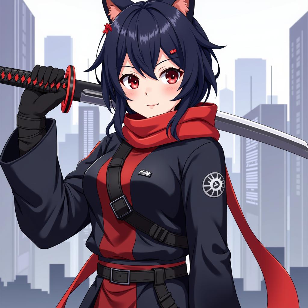 Rikka, nữ ninja trong Black Fox tập 1