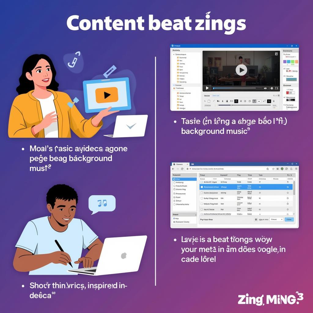 Sáng tạo nội dung với đa khúc beat zing