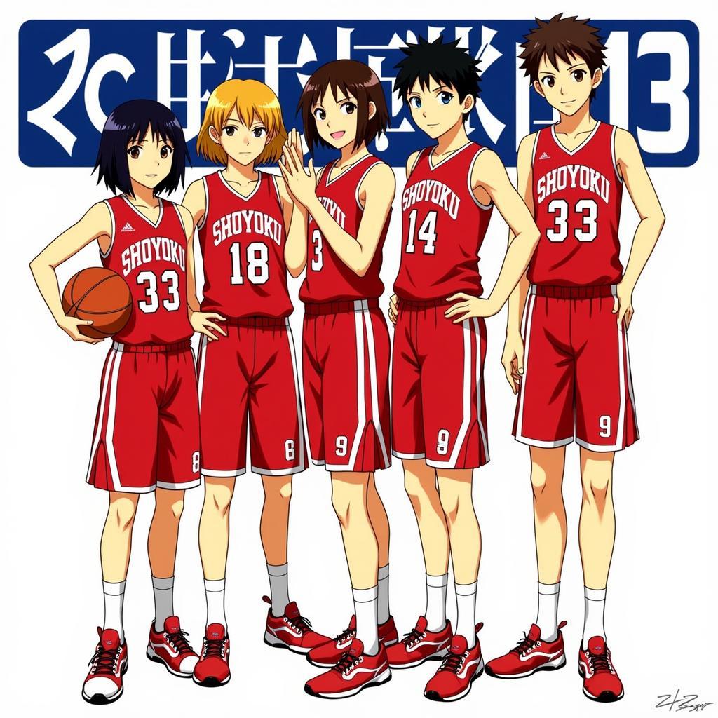 Đội hình Sohoku Hanamichi trong Slam Dunk trên Zing Game