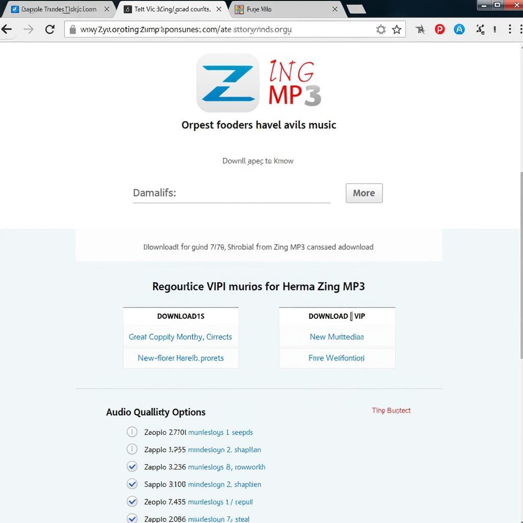 Tải nhạc VIP Zing MP3 PC bằng trình duyệt