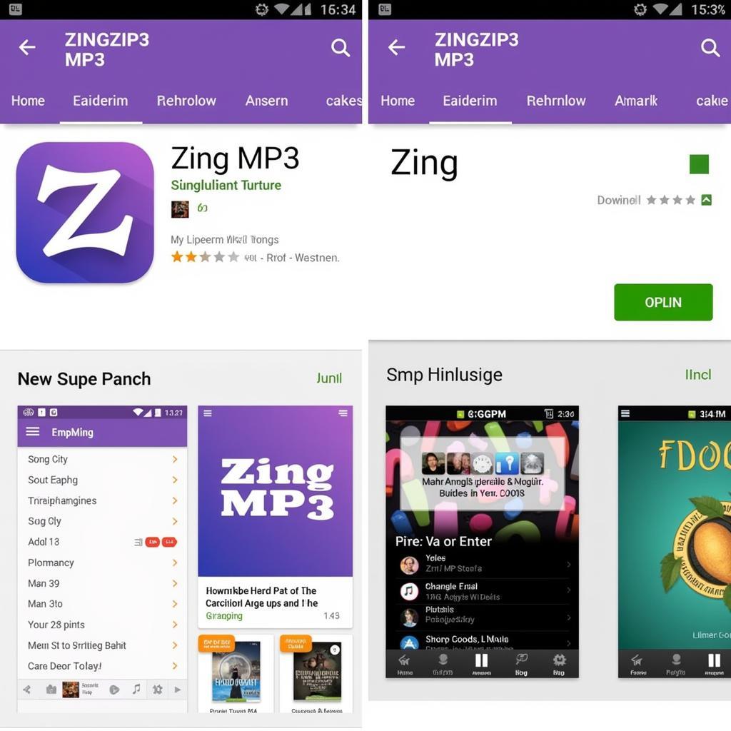 Tải Zing MP3 trên CH Play