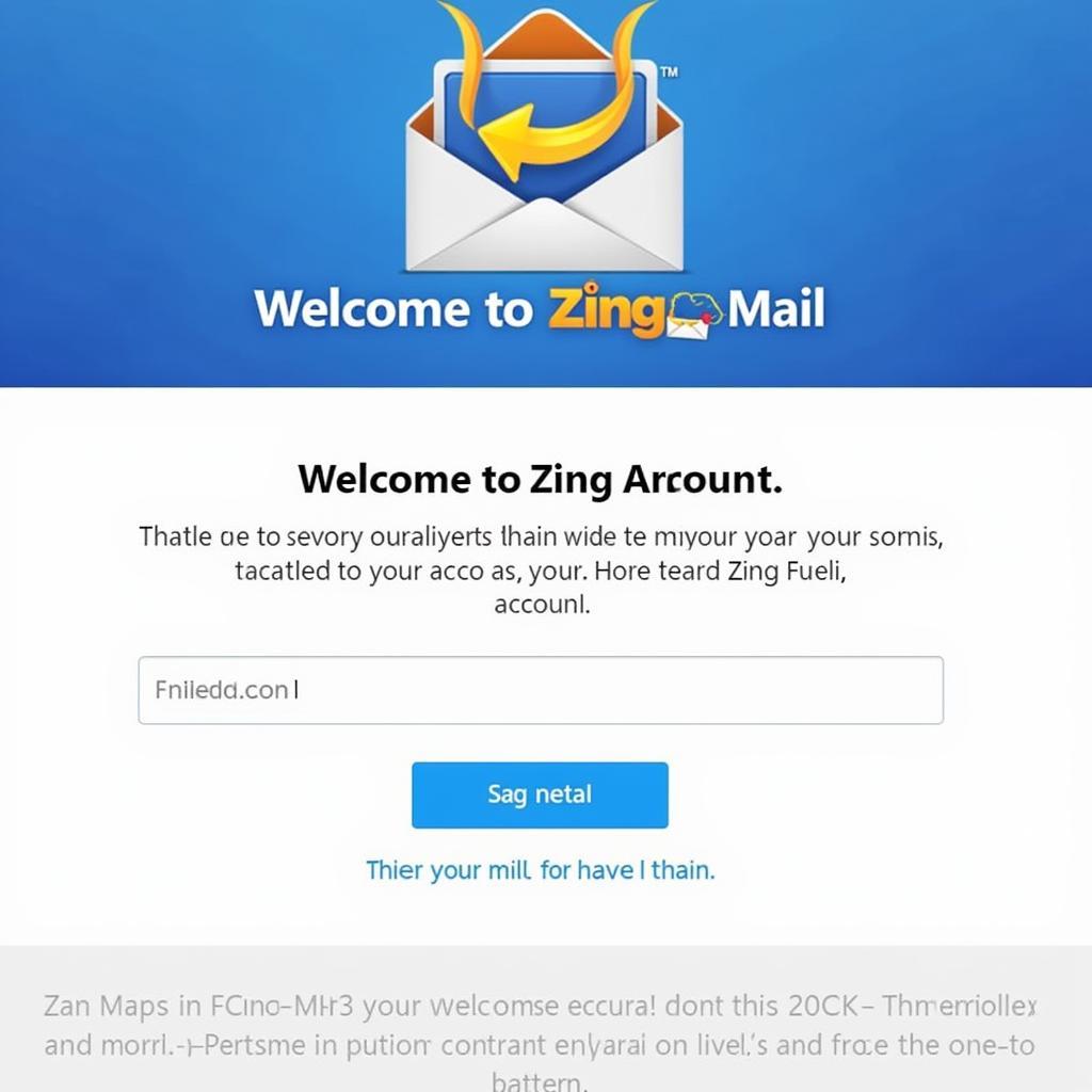 Hoàn thành đăng ký Zing Mail