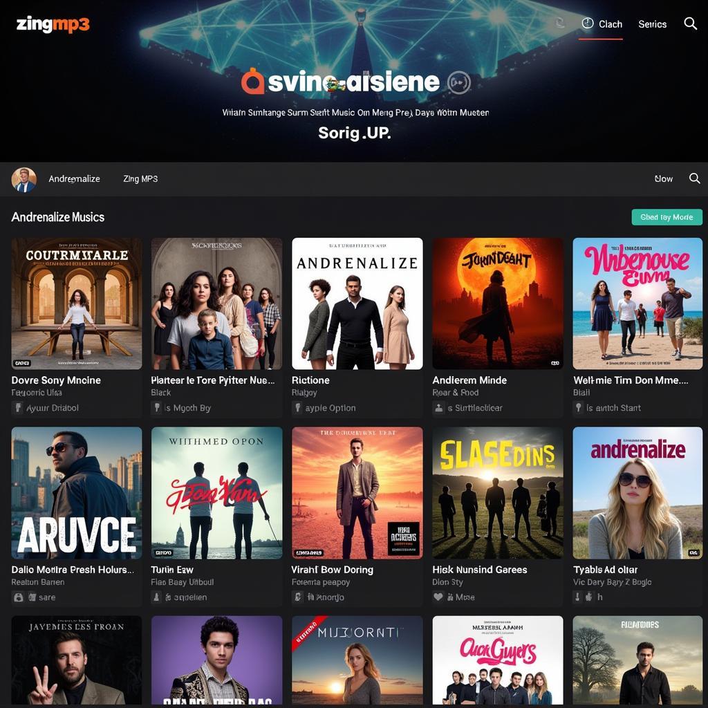 Khám phá thế giới âm nhạc Andrenalize trên Zing MP3: Đa dạng và phong phú.