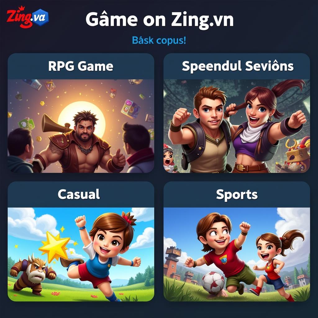 Thể loại game y phổ biến trên Zing.vn