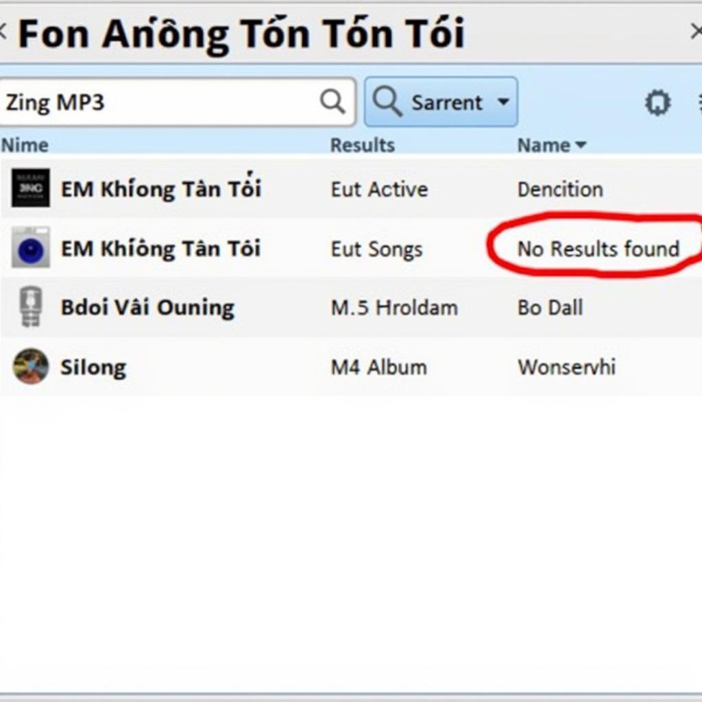 Tìm kiếm bài hát "Em Không Tồn Tại" trên Zing MP3