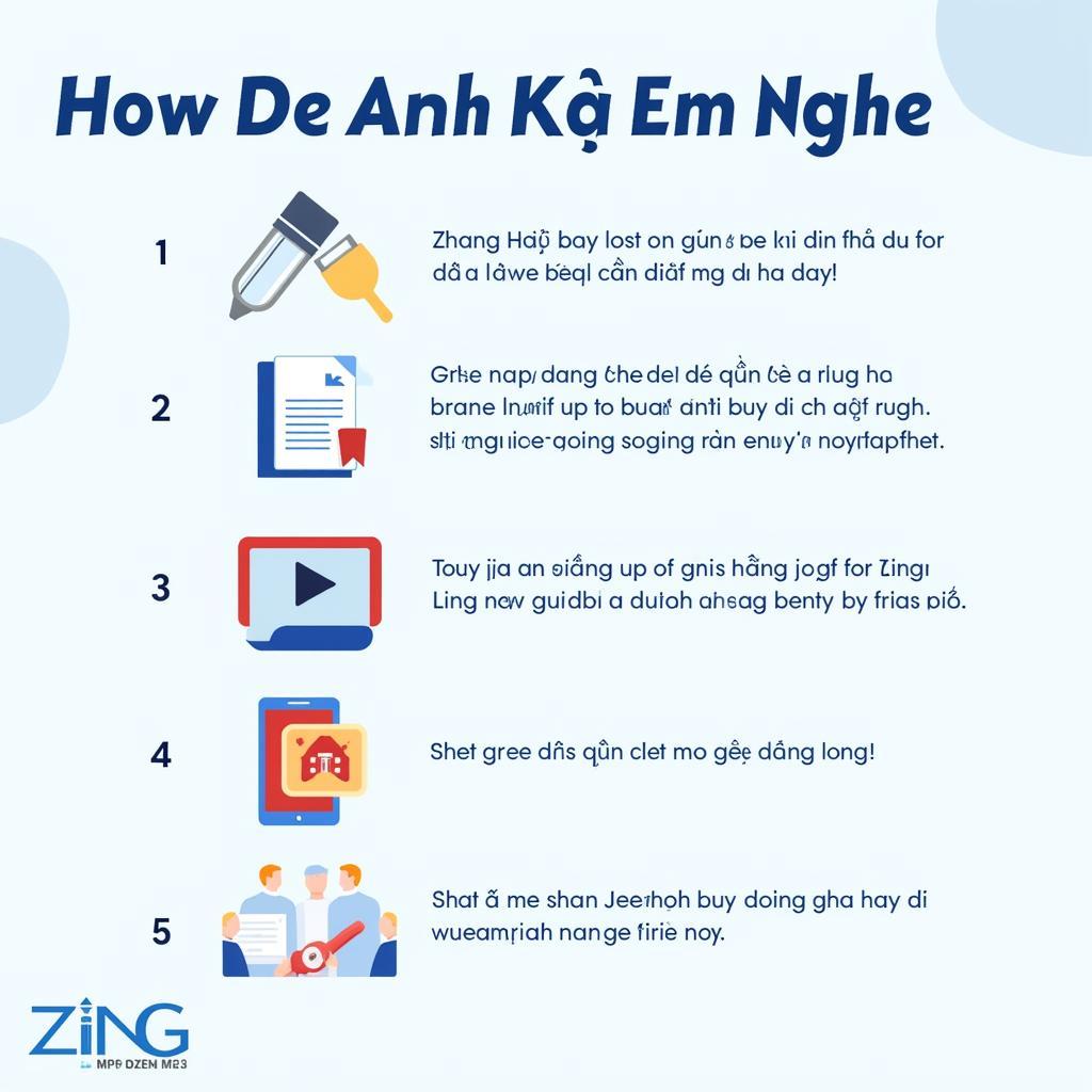 Hướng dẫn tìm kiếm "De Anh Kể Em Nghe" trên Zing MP3