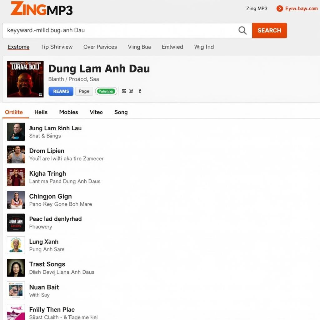 Tìm kiếm Dũng Lắm Anh Đâu trên Zing MP3