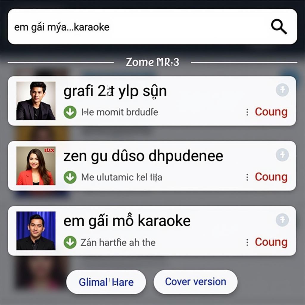 Tìm kiếm em gái mưa karaoke trên Zing