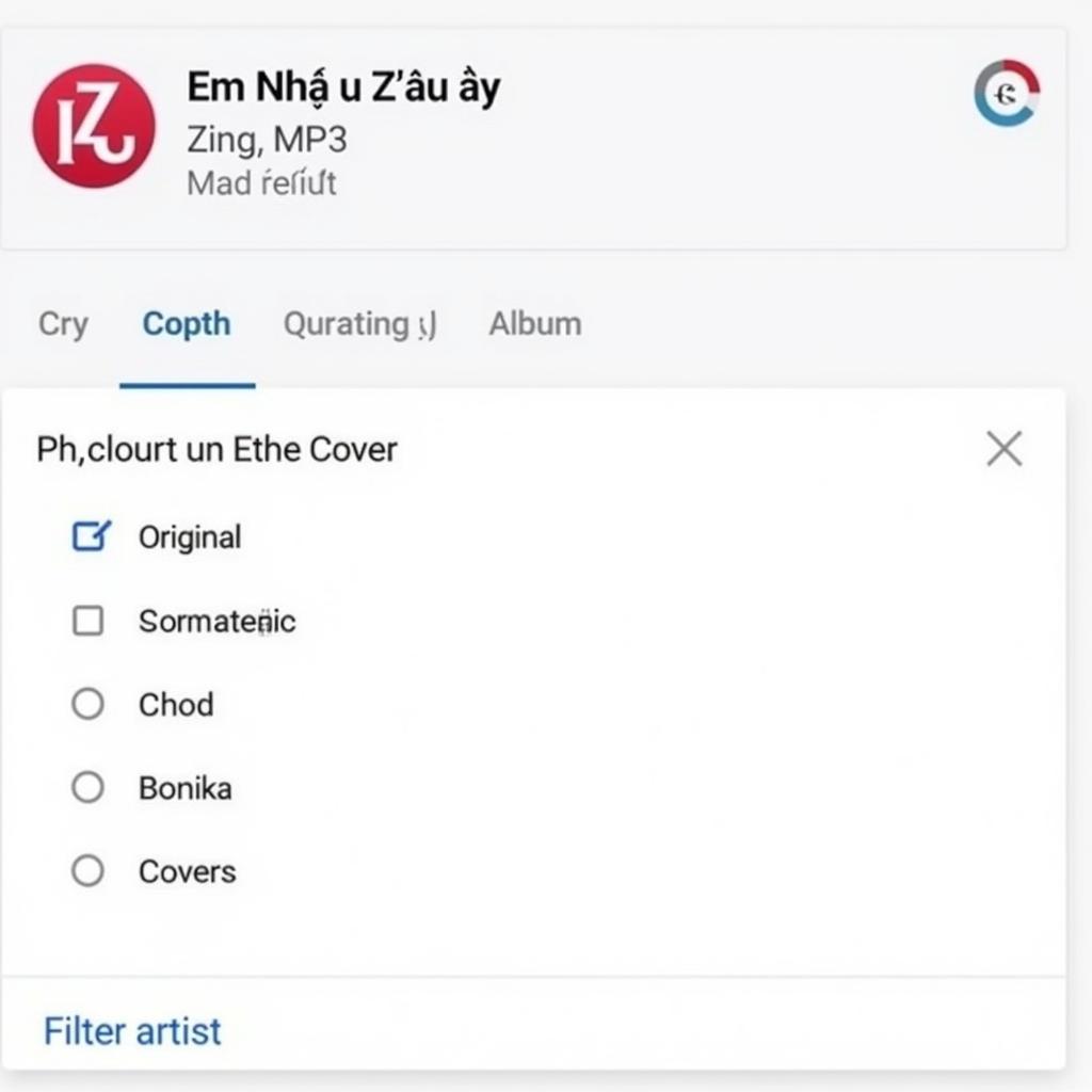 Tìm kiếm "Em Nhà Ở Đâu Đấy" trên Zing MP3