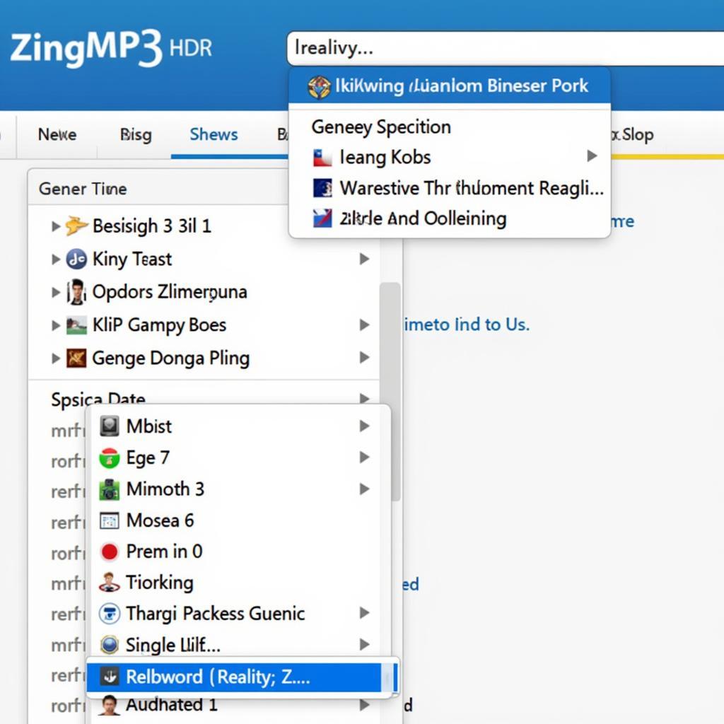 Tìm kiếm nhạc Reality Zing MP3