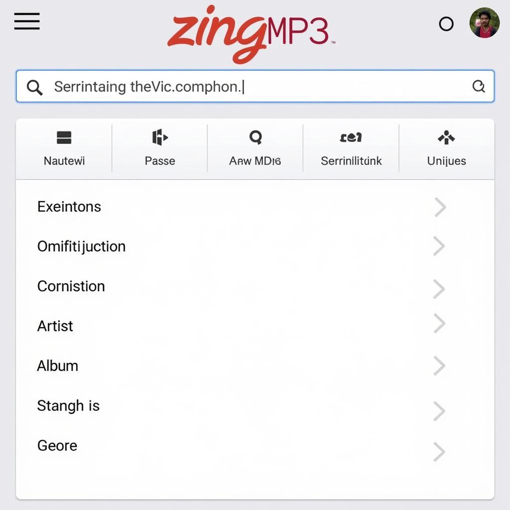 Tìm kiếm nhạc trên Zing MP3