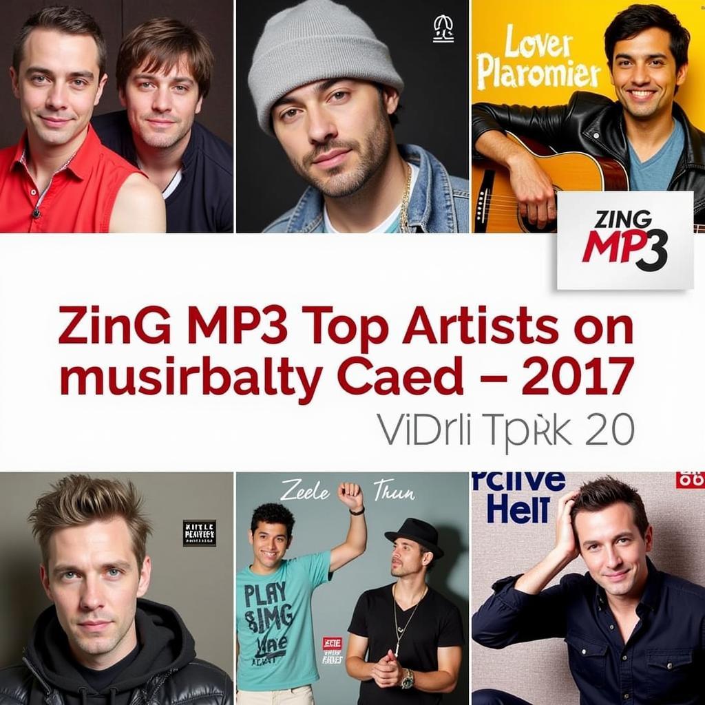 Top ca sĩ bảng xếp hạng Zing MP3 năm 2017