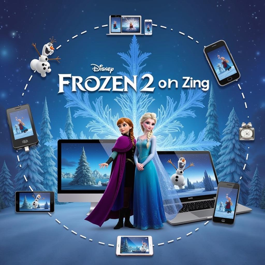 Trải nghiệm Frozen 2 Zing trên các nền tảng