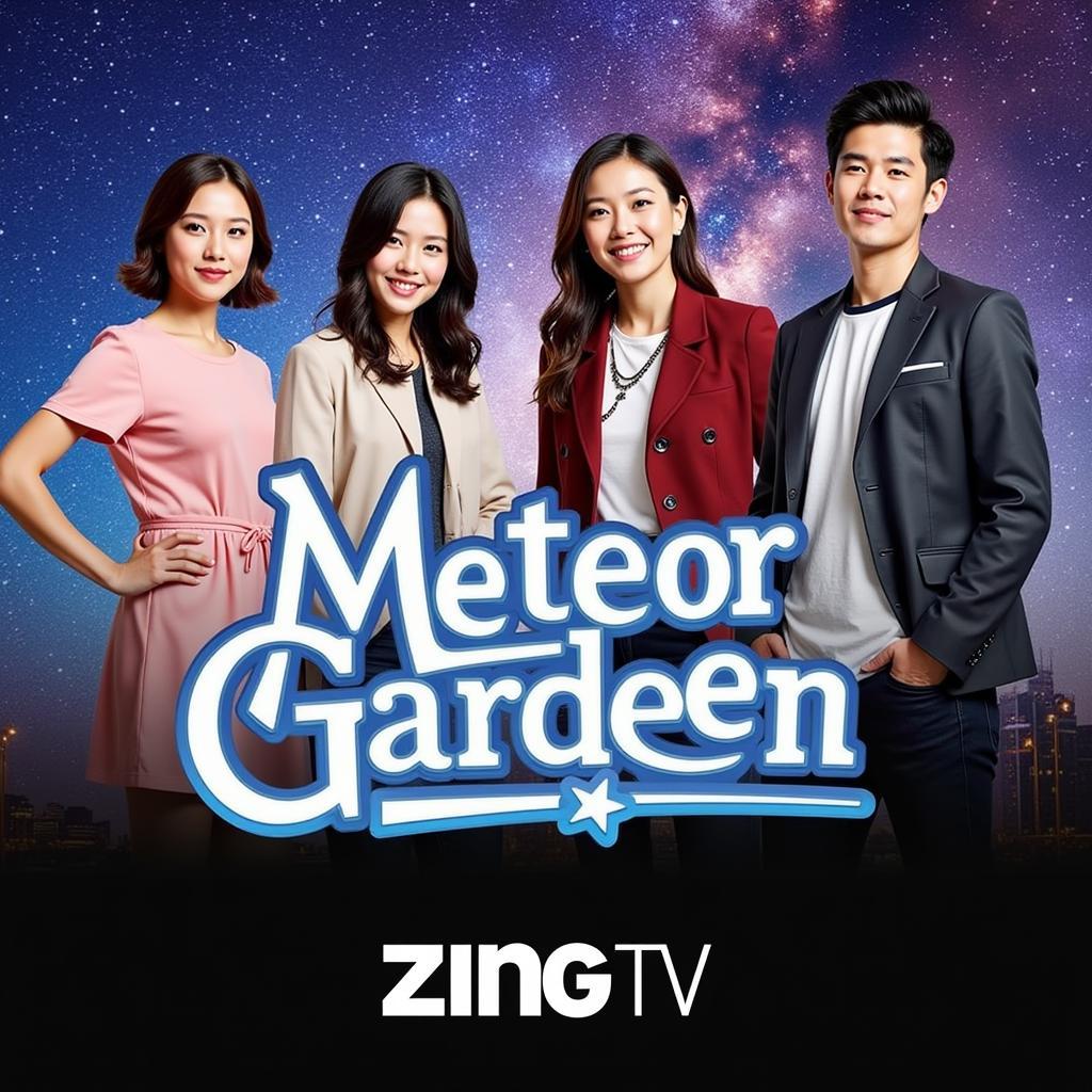 Poster quảng cáo Vườn Sao Băng 2018 trên Zing TV