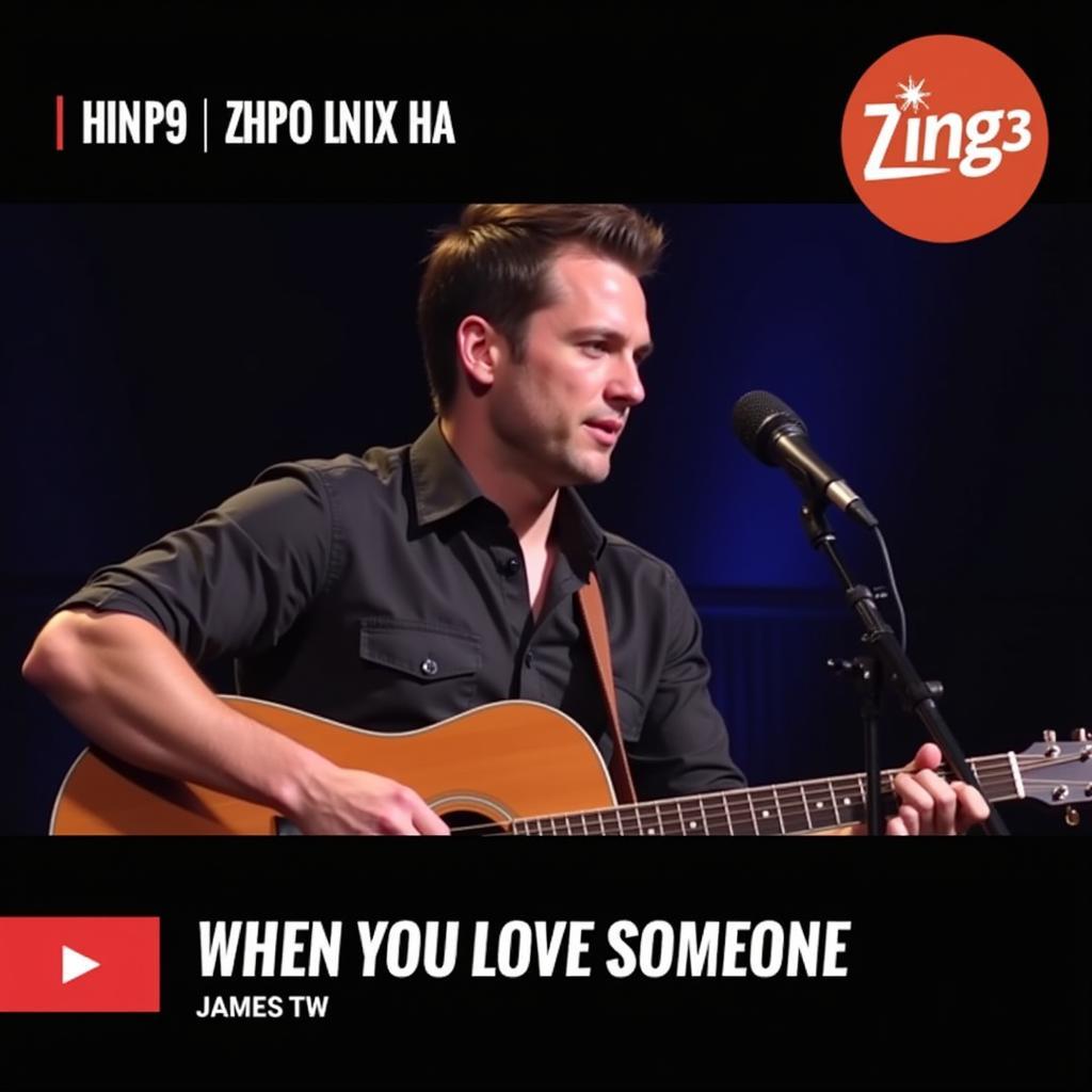 Hình ảnh James TW biểu diễn When You Love Someone Acoustic trên Zing MP3