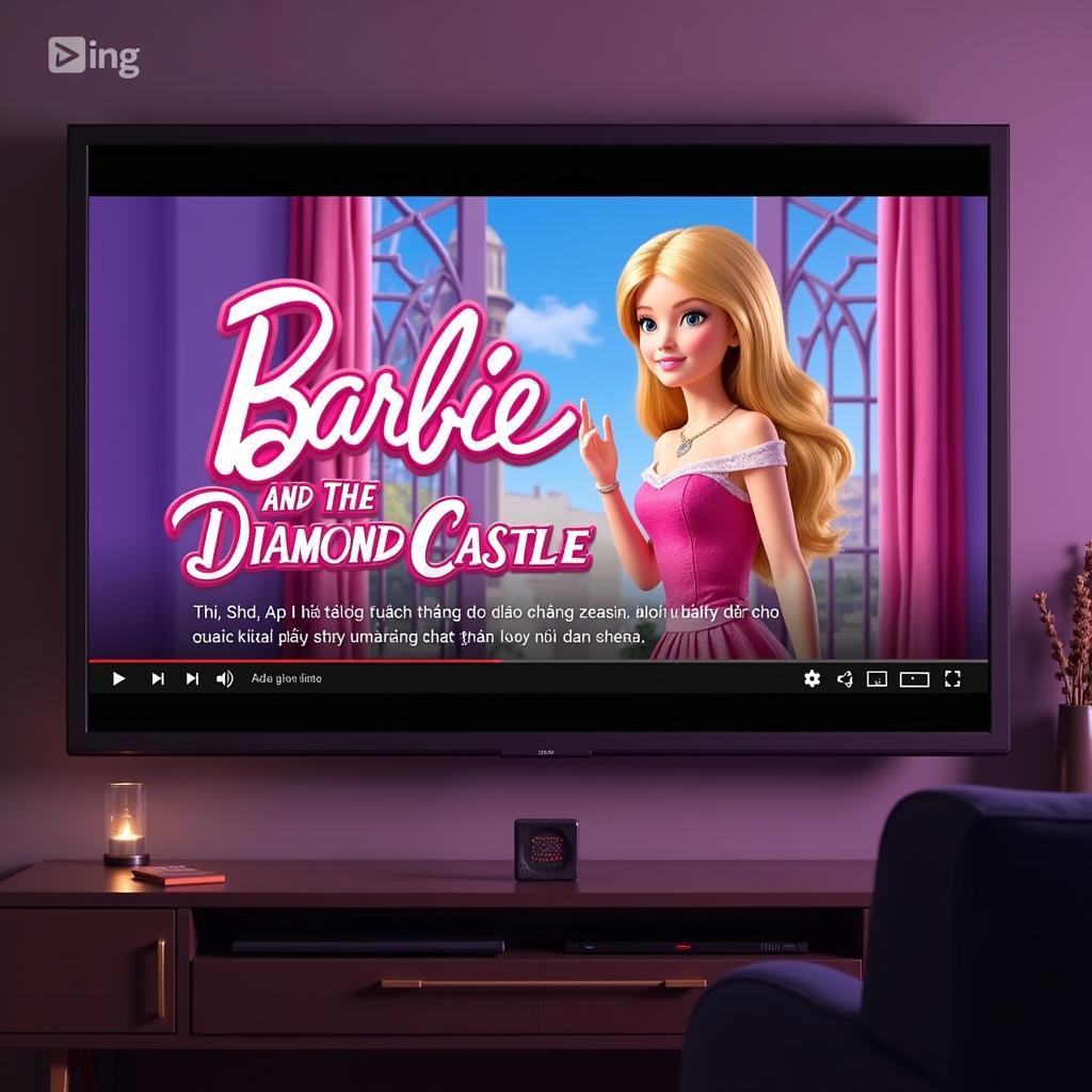 Giao diện xem phim Barbie trên Zing TV