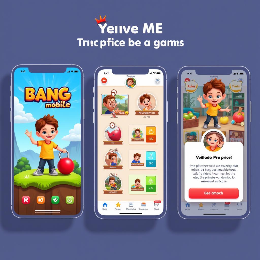 Bang Bang Mobile trên Zing Me: Giao diện game