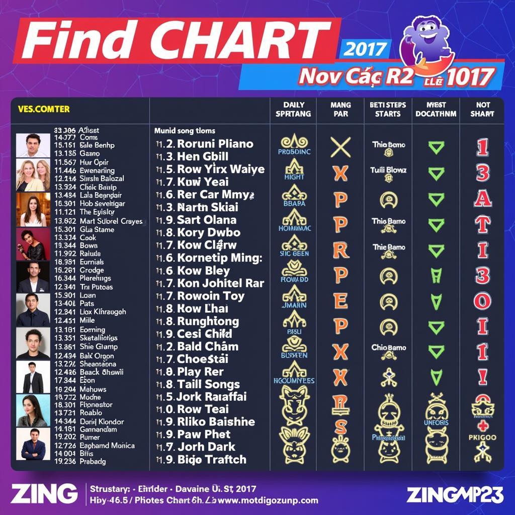 Bảng xếp hạng Zing MP3 tháng 12 2017