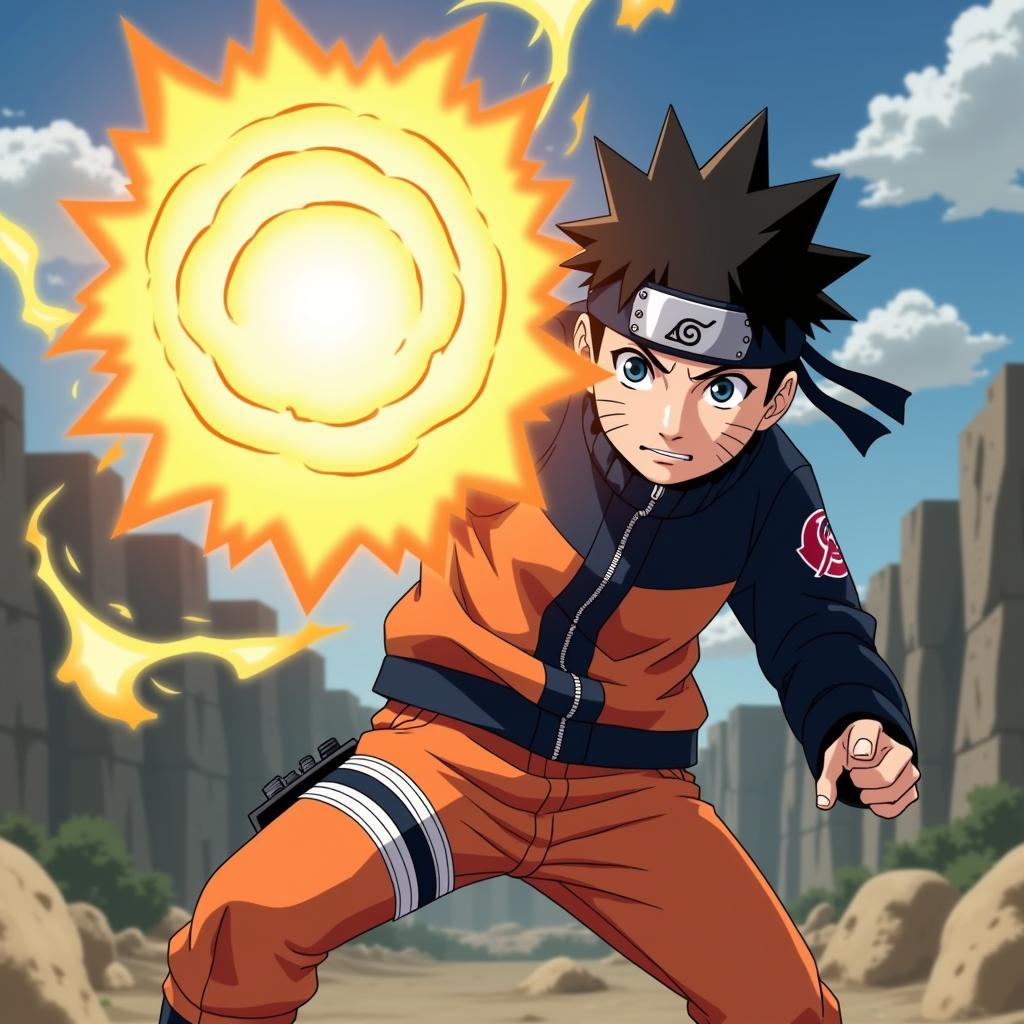 Boruto sử dụng Rasengan trong tập 17 trên Zing TV