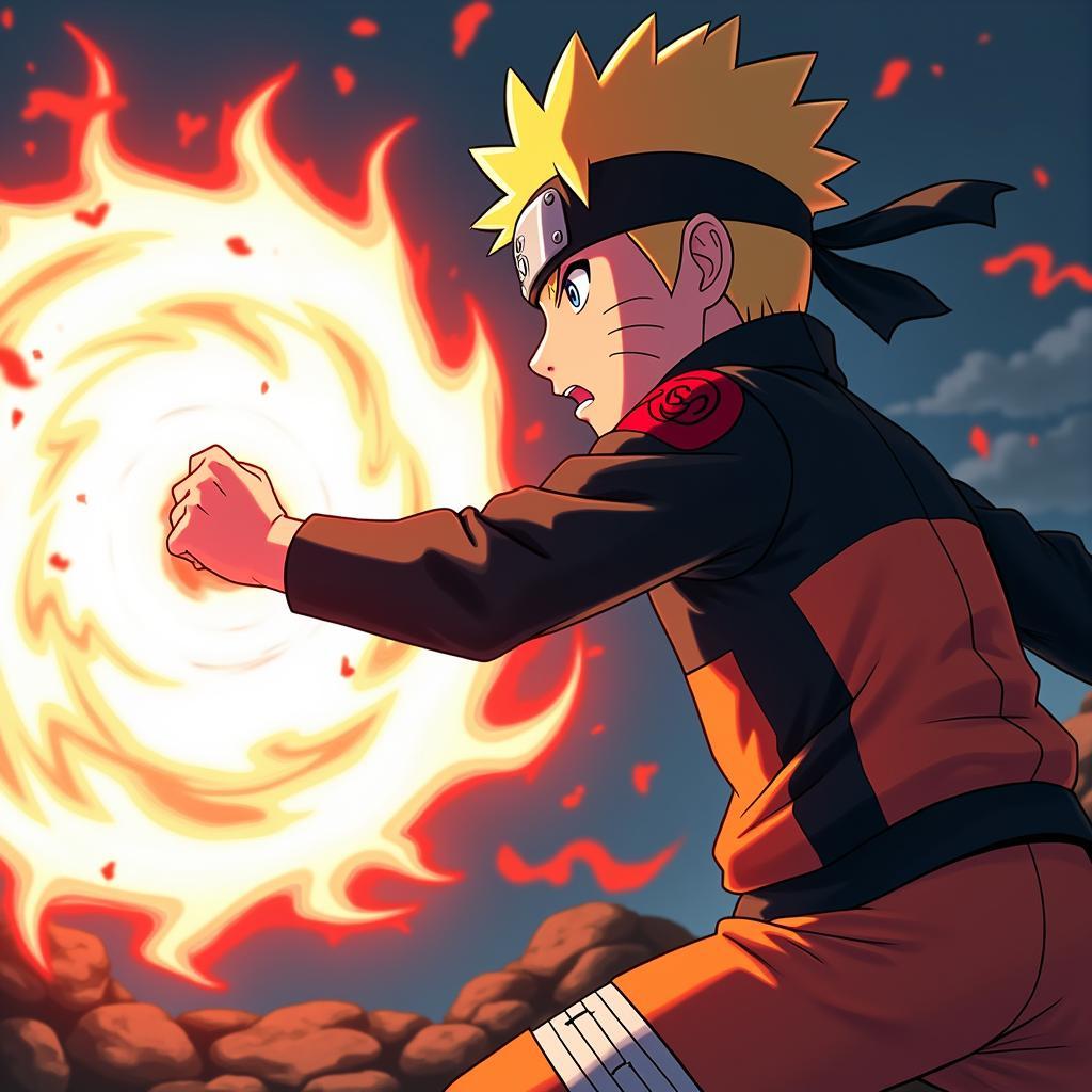 Boruto sử dụng Rasengan trong tập 54