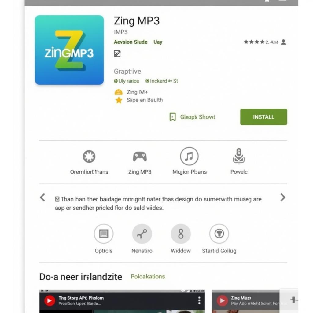 Cài đặt Zing MP3 từ Google Play Store