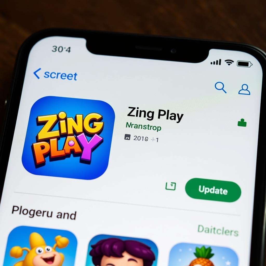 Cập nhật ứng dụng Zing Play trên điện thoại