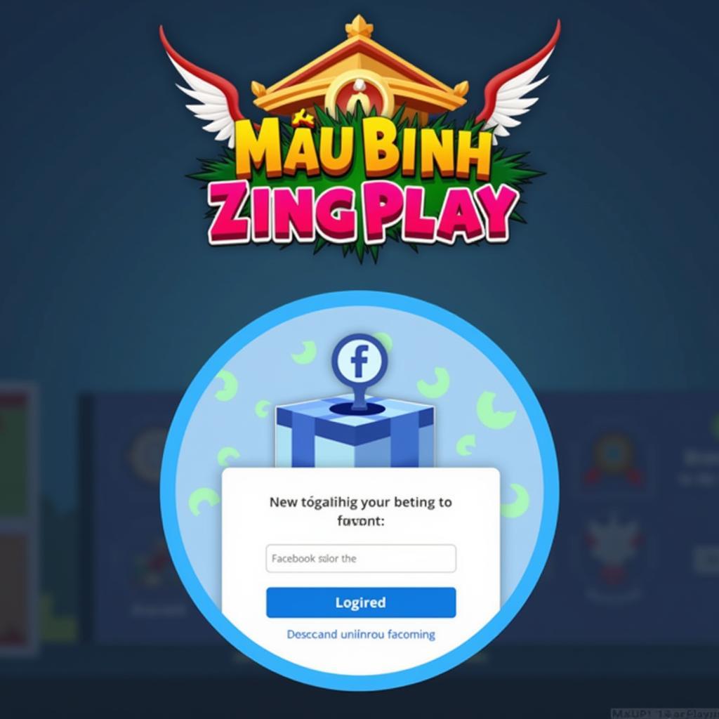 Đăng nhập Mậu Binh ZingPlay bằng Facebook bước 1