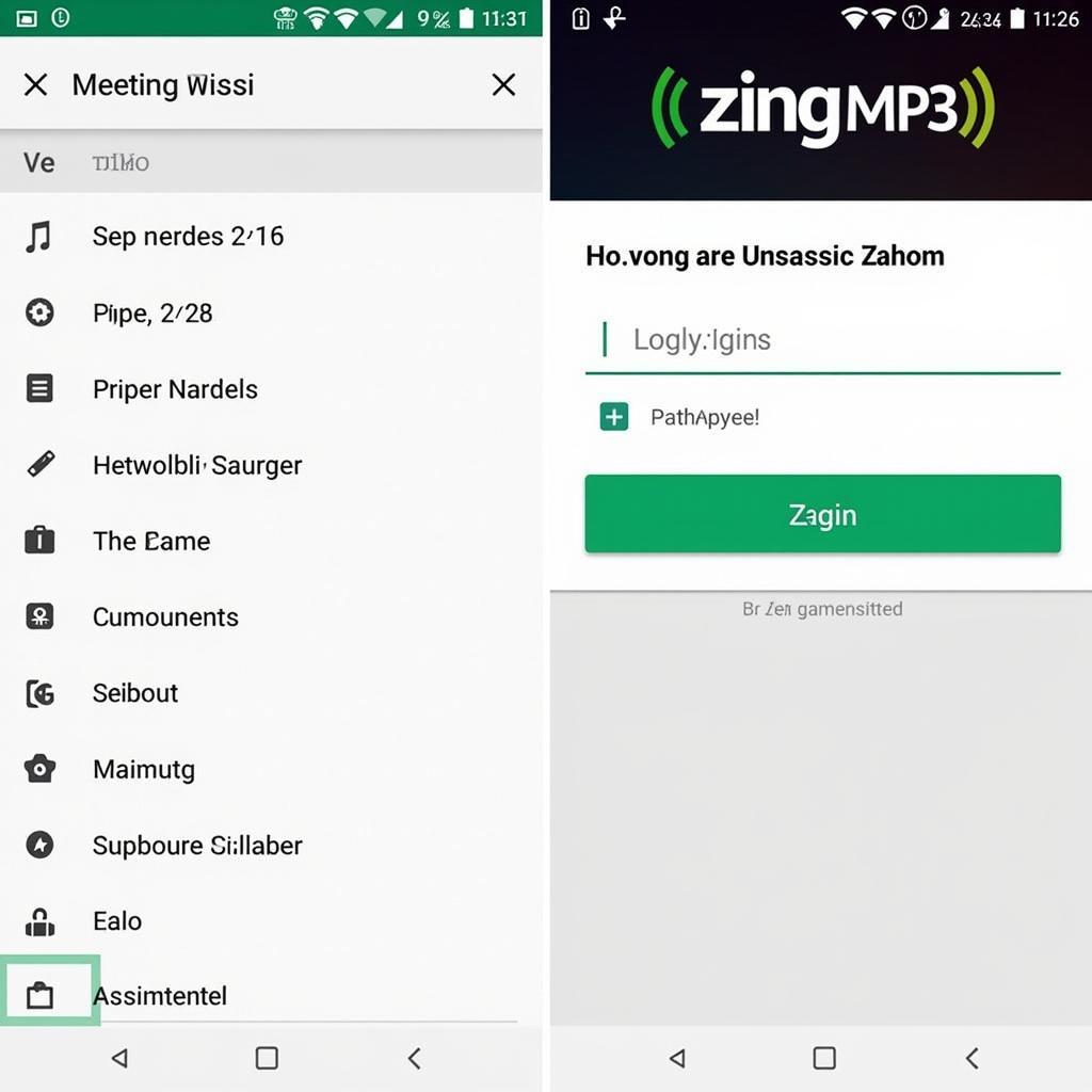 Đăng nhập Zing MP3 bằng Zalo trên Android - Màn hình chính