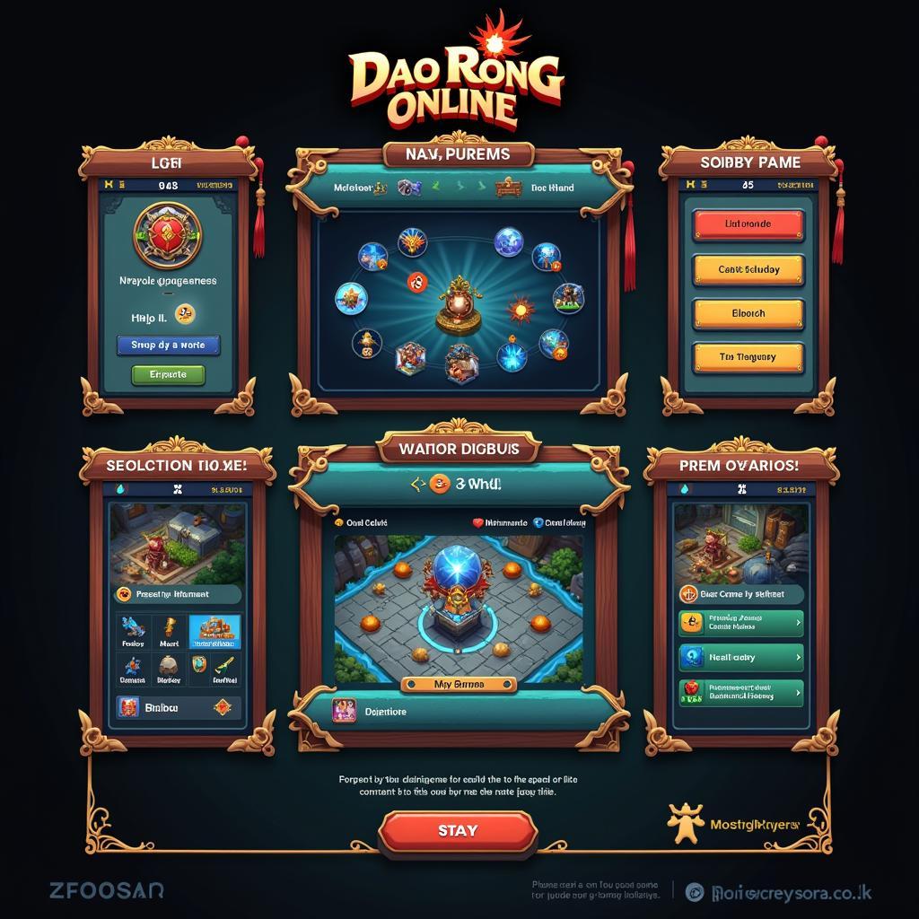 Giao diện game Đào Rồng Zing Me