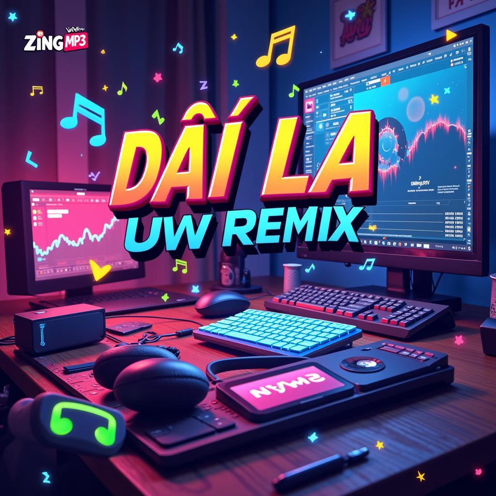 Hình ảnh minh họa về bản remix Dối Lừa của Nguyễn Đình Vũ trên Zing MP3