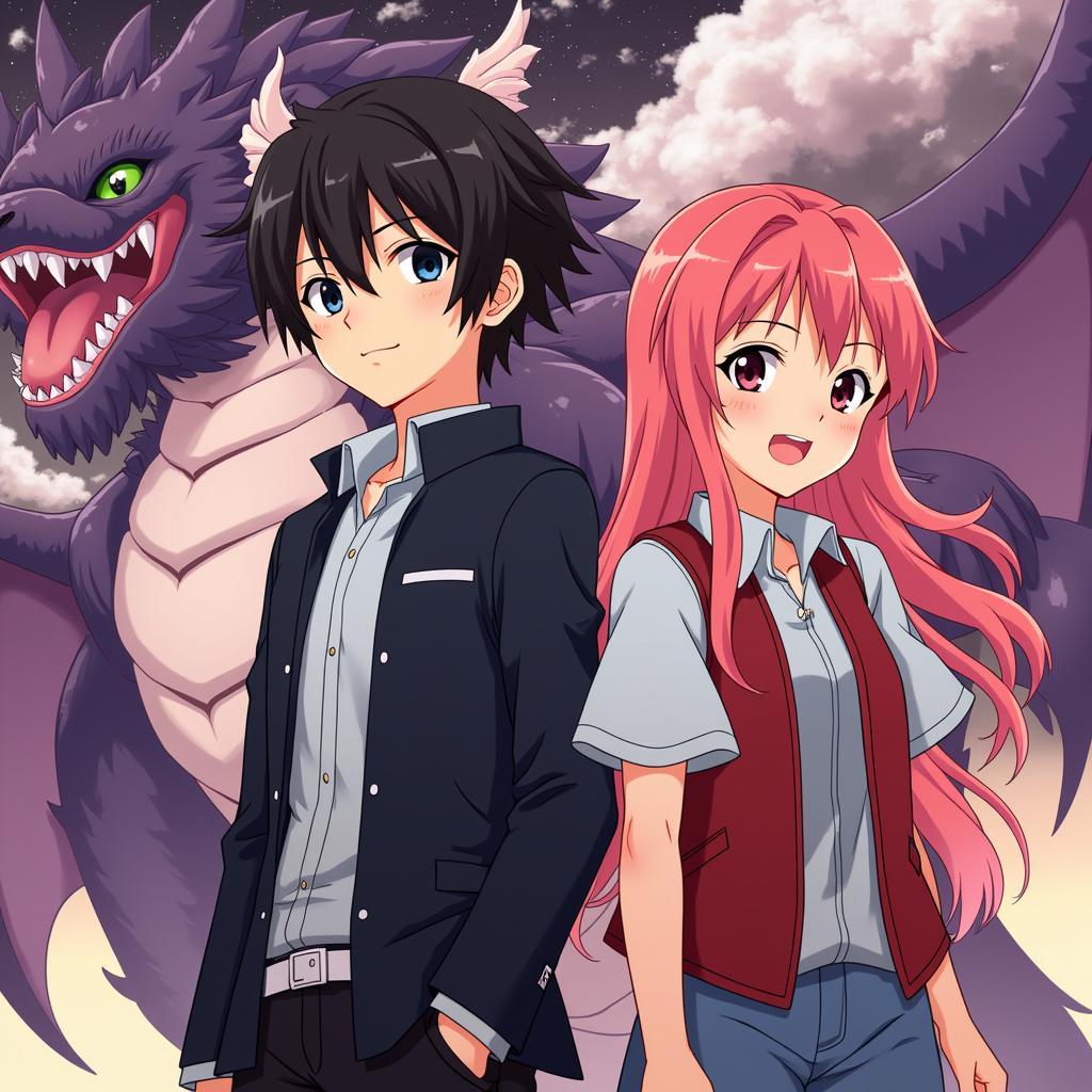 Ryuuji và Rose trong Dragon Crisis