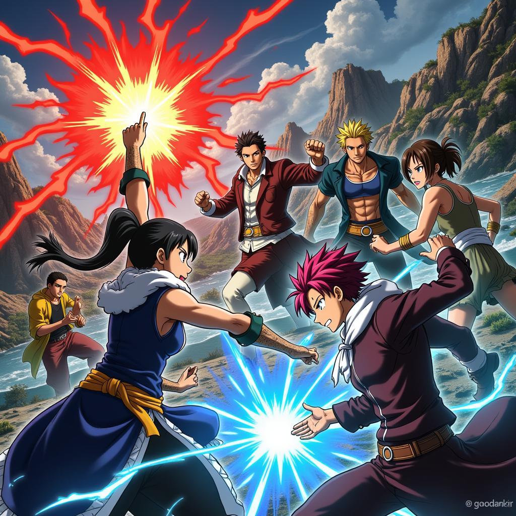 Trận chiến khốc liệt trong Fairy Tail tập 145